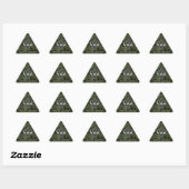 Sticker Triangulaire SYMBOLE Zodiaque Aries Camouflage numérique Woodla (Feuille)