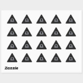 Sticker Triangulaire Symbole Zodiaque de Libra élégant Décor de peau de (Feuille)