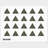 Sticker Triangulaire SYMBOLE Zodiaque Libra Camouflage numérique Woodla (Feuille)