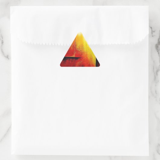 Sticker Triangulaire Tableau Abstrait de Hizli (Sac)