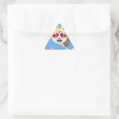 Sticker Triangulaire taco cat emoji (Sac)