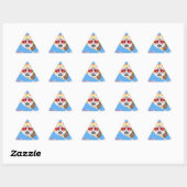 Sticker Triangulaire taco cat emoji (Feuille)