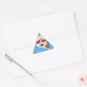 Sticker Triangulaire taco cat emoji (Enveloppe)