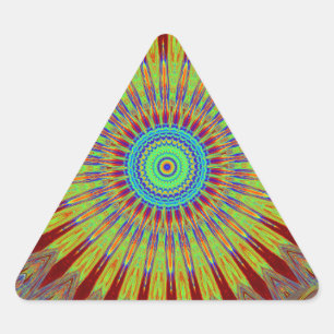 Sticker Triangulaire tapis iranien motif tribal ethnique africain.jpg