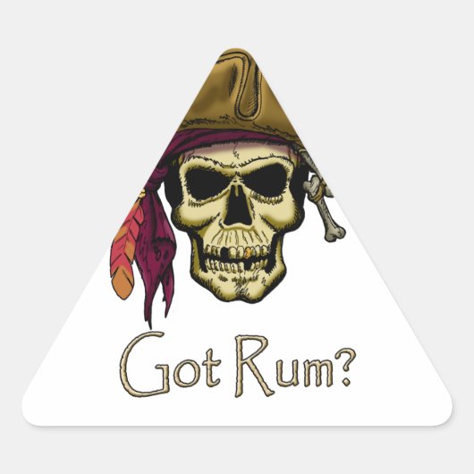 Sticker Triangulaire T'as du rhum ? (Devant)