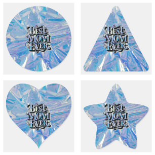 Sticker Triangulaire Tendance et Moderne Meilleure Maman Ever