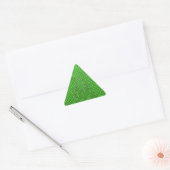 STICKER TRIANGULAIRE TEXTURE DE LA PEAU DE PYTHON VERT (Enveloppe)