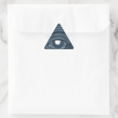 Sticker Triangulaire Théoriste de la conspiration Illuminati Pyramid Oe (Sac)