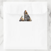 Sticker Triangulaire Tigre & Couple Impression d'art (Sac)