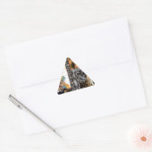 Sticker Triangulaire Tigre & Couple Impression d'art (Enveloppe)