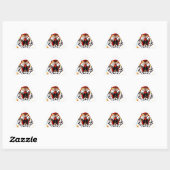 Sticker Triangulaire Tigre sauvage (Feuille)
