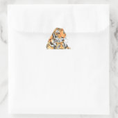 Sticker Triangulaire Tigress and Cub (Sac)