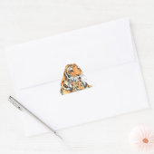 Sticker Triangulaire Tigress and Cub (Enveloppe)