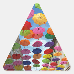 Sticker Triangulaire Toit de parapluies