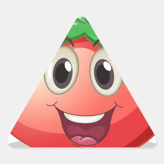 Sticker Triangulaire Tomate (Devant)