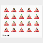 Sticker Triangulaire Tomate (Feuille)