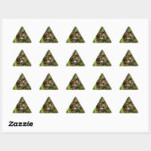 Sticker Triangulaire Tortue et têtards (Feuille)