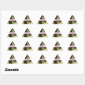 Sticker Triangulaire Toujours Aimer Inspirational Rabbit Art Design d'i (Feuille)