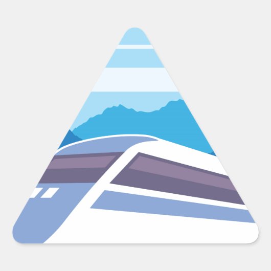 Sticker Triangulaire Train rapide (Devant)