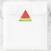 Sticker Triangulaire Tranche géante de pastèque à l'aquarelle mignonne (Sac)