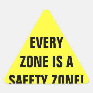 Sticker Triangulaire Travail de zone de sécurité