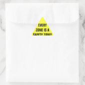 Sticker Triangulaire Travail de zone de sécurité (Sac)