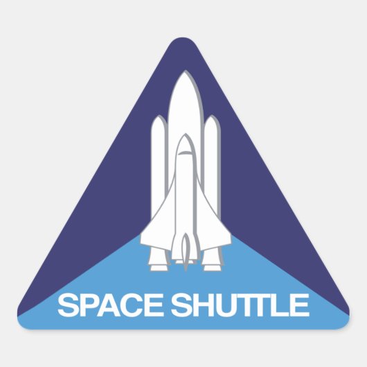 Sticker Triangulaire Triangle de navette spatiale (Devant)