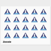 Sticker Triangulaire Triangle de navette spatiale (Feuille)