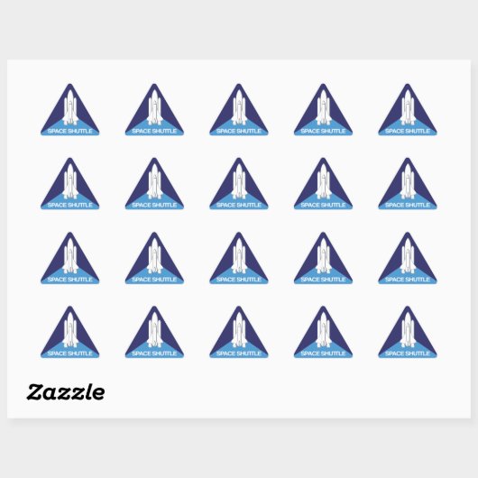 Sticker Triangulaire Triangle de navette spatiale (Feuille)