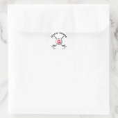 Sticker Triangulaire Triangle Design Monogramme Golf Elégant Personnali (Sac)