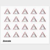 Sticker Triangulaire Triangle d'exposition (Feuille)