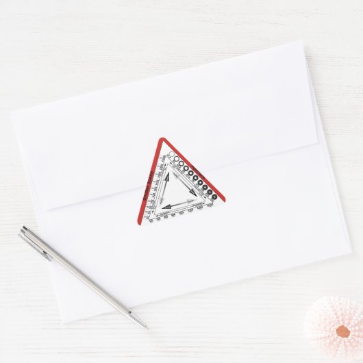 Sticker Triangulaire Triangle d'exposition (Enveloppe)