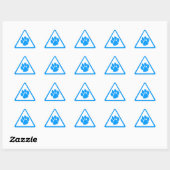 Sticker Triangulaire Triangle Griffe de Tigre Corey Tiger 80s (Feuille)