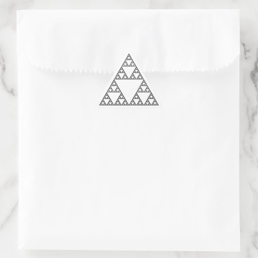 Sticker Triangulaire Triangle Sierpinski (Sac)