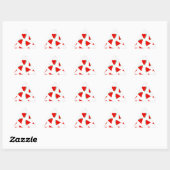 Sticker Triangulaire Triangles Motifs de pastèque (Feuille)