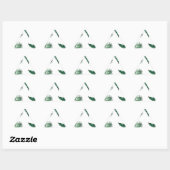 Sticker Triangulaire tropical (Feuille)