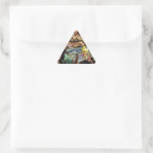 Sticker Triangulaire Truite jaune et prune Lily et Coquille d'escargot (Sac)