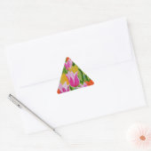 Sticker Triangulaire Tulipes (Enveloppe)