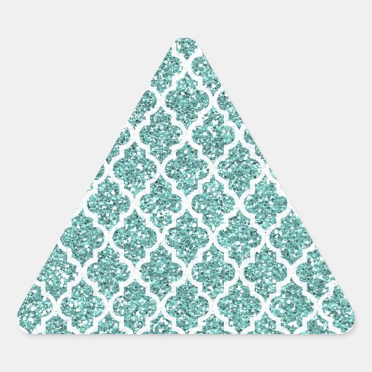 Sticker Triangulaire Turquoise (Devant)
