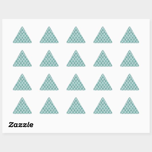 Sticker Triangulaire Turquoise (Feuille)