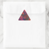 Sticker Triangulaire Un cercle abstrait multicolore (Sac)