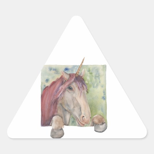 Sticker Triangulaire Unicorne (Devant)