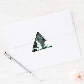 Sticker Triangulaire Unicorne dans les bois profonds (Enveloppe)