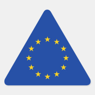 Sticker Triangulaire Union européenne - Drapeau UE