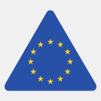 Sticker Triangulaire Union européenne - Drapeau UE