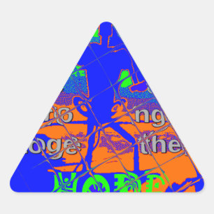 Sticker Triangulaire USA Hope : Conception patriotique plus forte