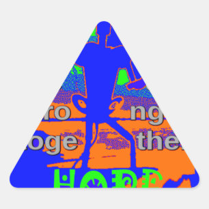 Sticker Triangulaire USA - Une Tapisserie patriotique