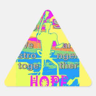 Sticker Triangulaire USA Unity Design : Espoir et force