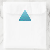 Sticker Triangulaire Vagues Abstraites Bleu Turquoise (Sac)
