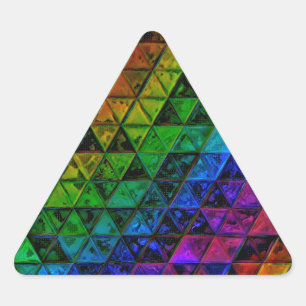 Sticker Triangulaire Verre de fierté